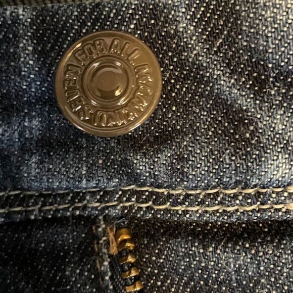 7 For All Mankind Flint Boot Cut 5 Pocket Embordered Womens Size 28 - Picture 9 of 13